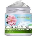 Botanical Beauty PINK JASMINE WHIPPED BODY BUTTER with Shea Butter, Cocoa Butter, Coconut Oil for All Skin Types, for Dry, Sensitive Skin