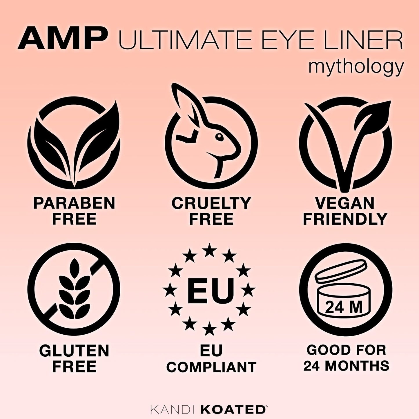 Kandi Koated Amp Eyeliner Pencil [Mythology] Metallic Eyeliner Pencil | Water-Resistant Colored Eye Pencil | Paraben-Free, Cruelty-Free | Beauty