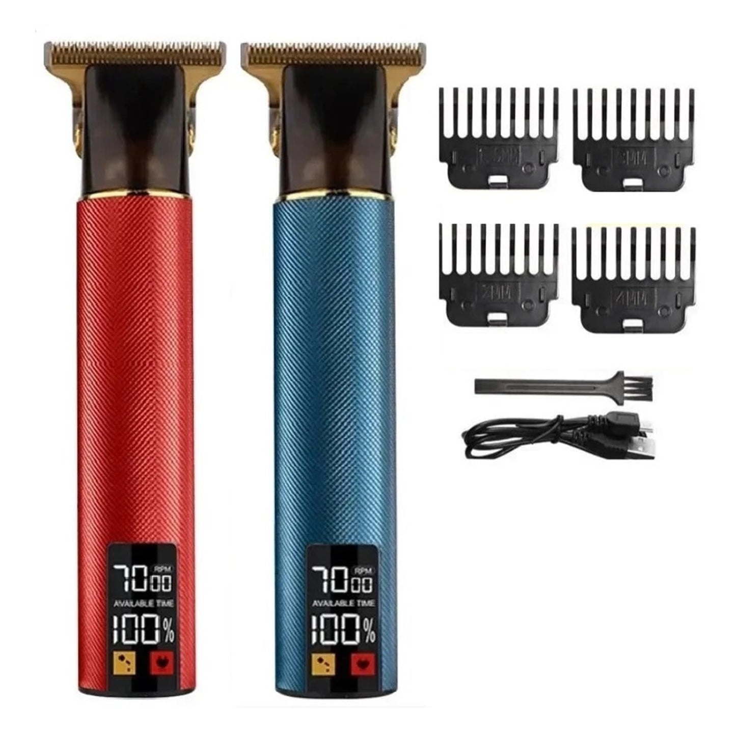 Razors Vintage Electric Hair Clipper T9 Hair Trimmer Digital Display Hair Cutting Machine USB Charging Trimmer Professional Barber(LCD Blue) Beauty and Personal Care EWKYLSEM