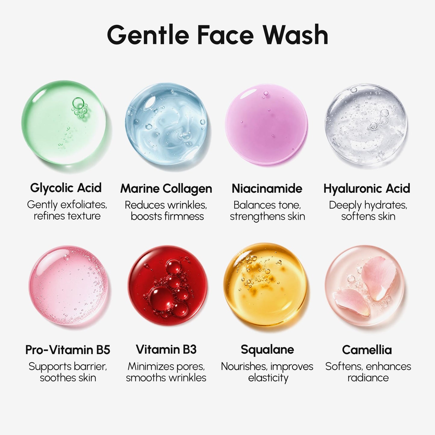 MAREE Exfoliating Face Wash Scrub - Exfoliating Cleanser with Collagen Beauty and Personal Care MAREE