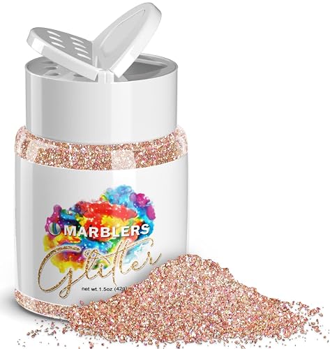MARBLERS Holographic Glitter [Holo French Pink] 1.5oz (42g) | Fine | Non-Toxic, Vegan, Cruelty-Free | Face, Body, Eyeshadow, Hair, Festival, Party