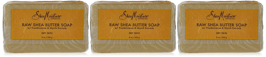 Shea Moisture Soap 8 Ounce Bar Raw Shea Butter (Pack of 3)