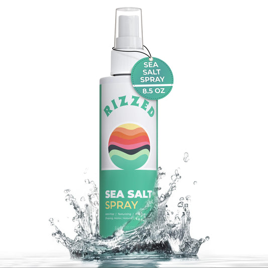 Rizzed™ Sea Salt Spray for Hair Men - Texturizing Spray with Castor Oil & Naturally Sourced Ocean Salts - Texture Sea Salt Sprays for Men - Surf
