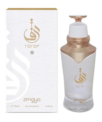 Zimaya Taraf White Eau de Parfum Spray for Unisex, 3.4 Ounce