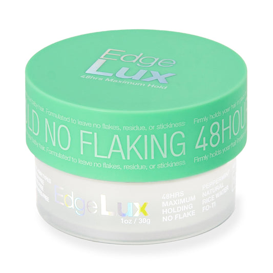 Lux Collection Edge Control Gel for 4C Hair - 48 Hour Maximum Hold Edge Control, Edge Lux with Castor Oil, Keratin & Biotin, Non-Flaking Styling Gel