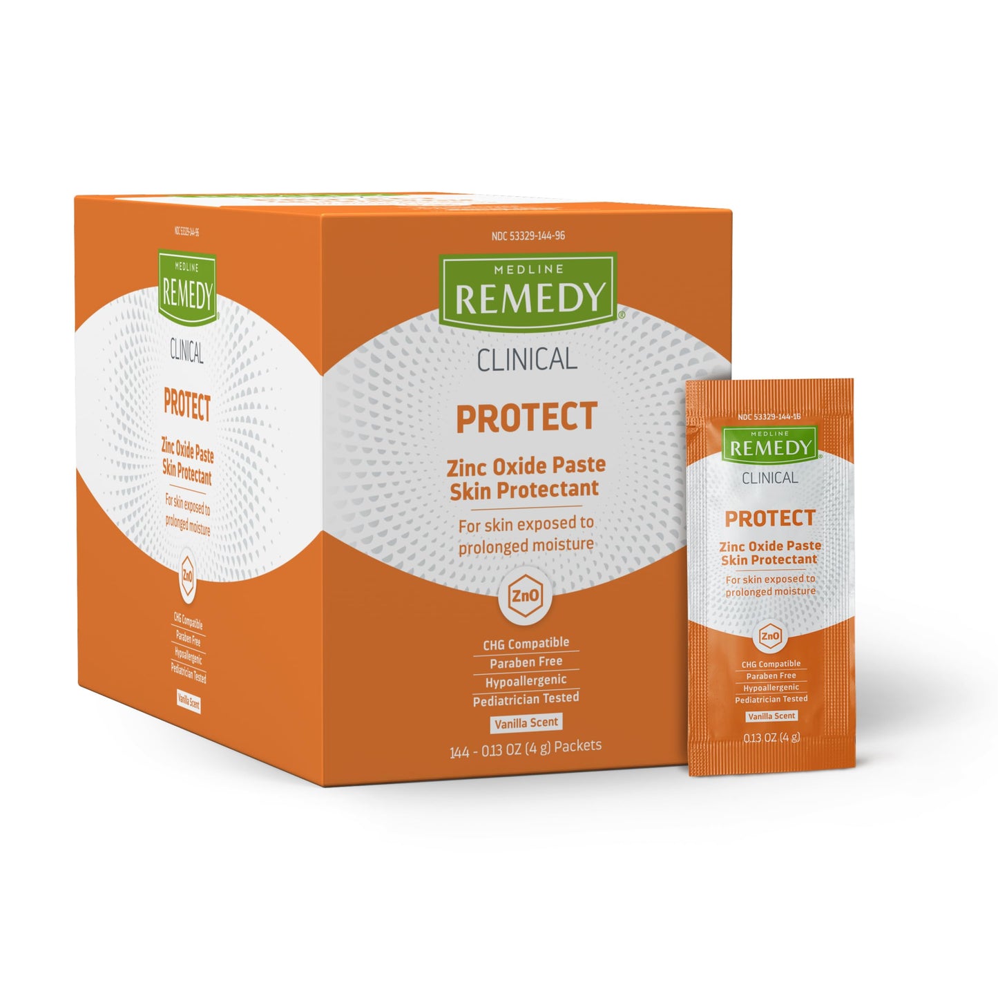 Medline Remedy Phytoplex Z-Guard Skin Protectant Paste, o.13 Ounce, 144 Count