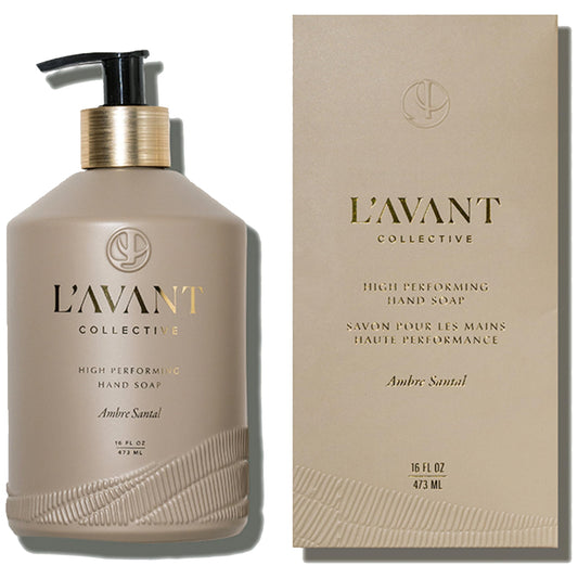 L'AVANT Collective Natural Luxury Hand Soap | Plant-Based, Non-Toxic & Moisturizing, Safe for Kids & Pets, Refillable Glass Bottle with Pump, 16 Fl