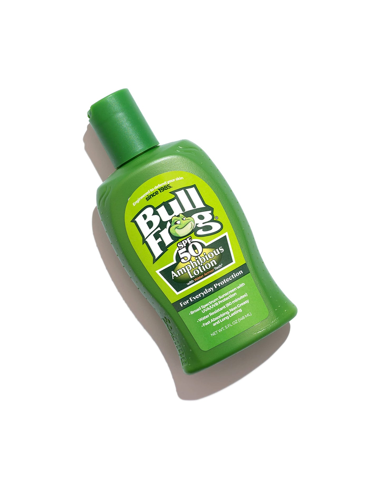 Bullfrog Sunscreen Amphibious Lotion SPF 50 | Oxybenzone & Octinoxate Free | Broad Spectrum Moisturizing UVA/UVB, 5oz…