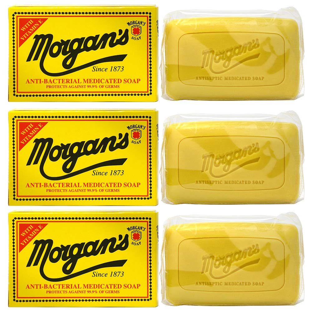 Morgan's Anti-Bacterial Medicated Soap With Vitamin E 80g Set of 3 Beauty & Personal Care Morgan's