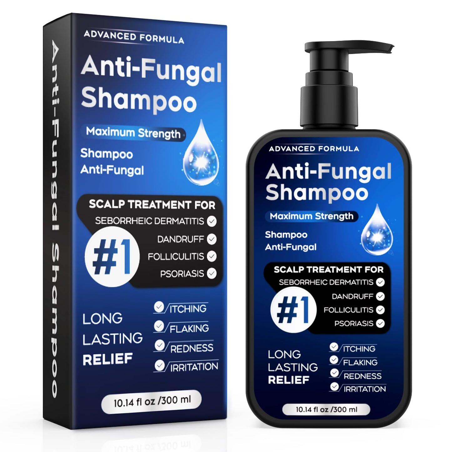 oely Antifungal Shampoo for Seborrheic Dermatitis, Folliculitis & Scalp Psoriasis, Anti-Dandruff Shampoo for Men & Women, Relieves Scalp Itching Beauty and Personal Care oely