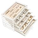 UYBeauty Acrylic Jewelry Box with 5 Drawers,Velvet Jewellery Organizer,Jewelry Storage Case for Earring Necklace,Ring Organizer Storage…