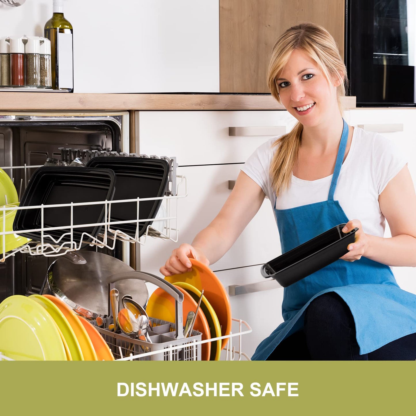 Ezalia 50 Pack- Meal Prep Containers 32oz, Plastic Food Prep Containers Reusable, Leakproof To Go Food Containers with Lids, BPA-Free…