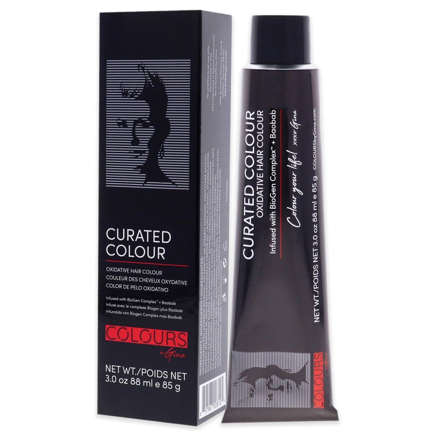 Colours By Gina Curated Colour - 1.11-1BB Deepest Black by Colours By Gina for Unisex - 3 oz Hair Color