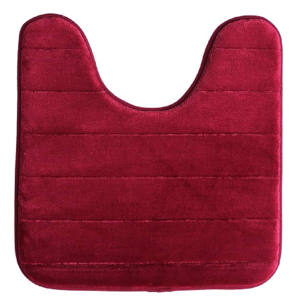 Memory Foam Toilet Bathroom Mat, Soft and Comfortable U-Shaped, Thick Water Absorption Non-Slip and Machine Wash and Easier to Dry for Bath Commode…