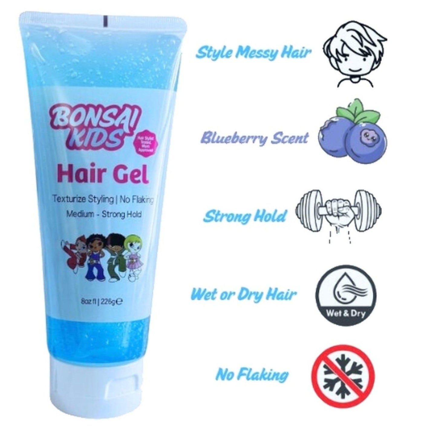 Bonsai Kids Hair Gel, 8 oz