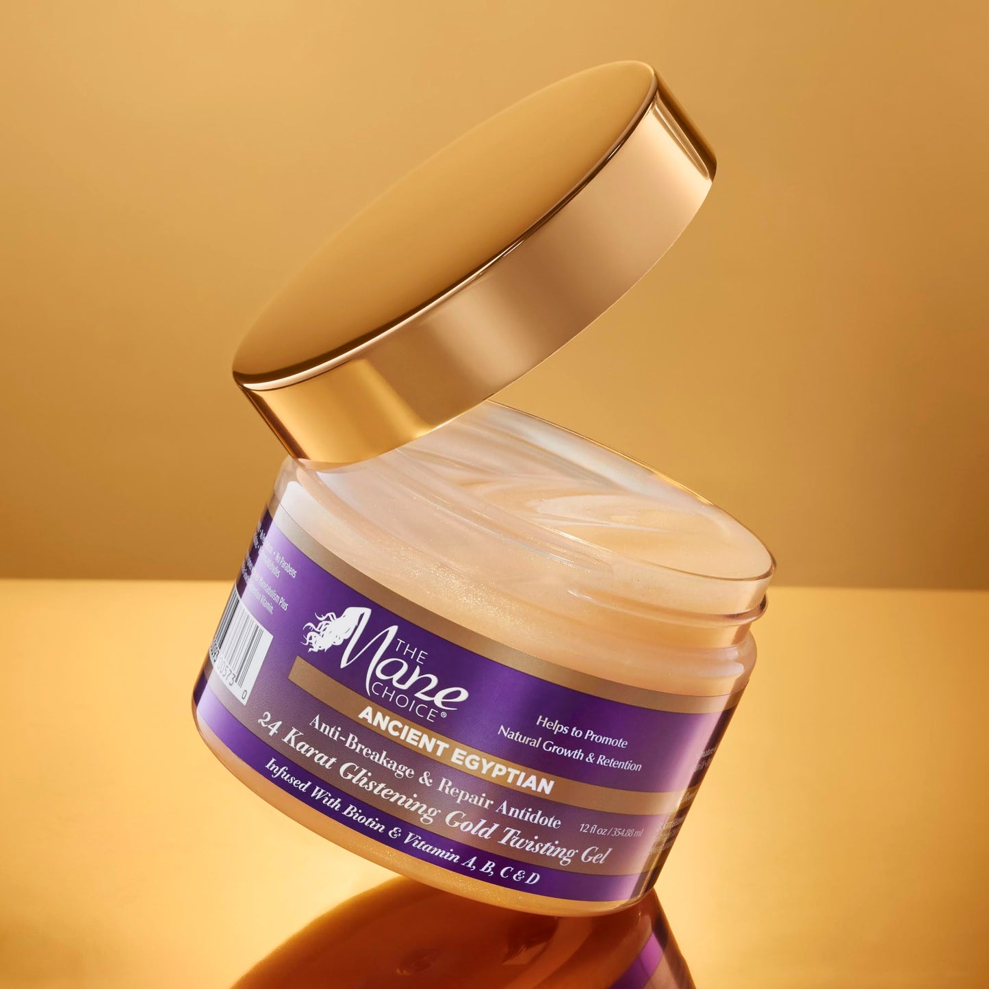 The Mane Choice Ancient Egyptian Anti-Breakage & Repair 24 Karat Gold Twisting Hair Gel, Definition & Shine Braid Gel for Dry, Damaged, Color or