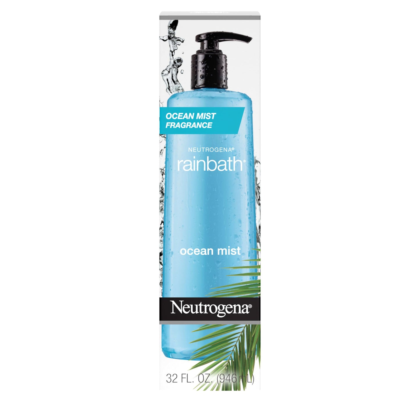 Neutrogena Rainbath Replenishing Shower and Bath Gel -Refreshing Body Wash with Moisturizing Formula for Soft Skin, Ocean Mist Scent, 32 fl. oz. (946