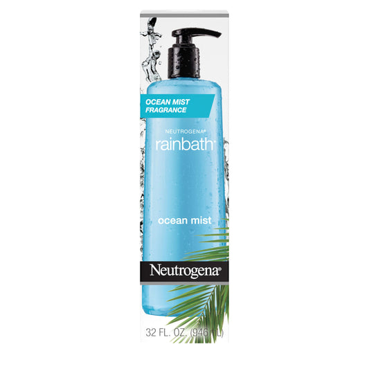 Neutrogena Rainbath Replenishing Shower and Bath Gel -Refreshing Body Wash with Moisturizing Formula for Soft Skin, Ocean Mist Scent, 32 fl. oz. (946