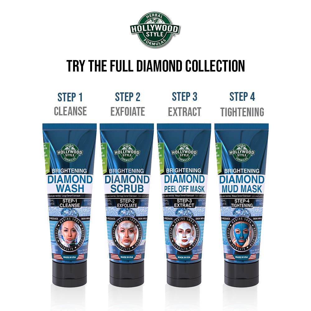 Hollywood Style Brightening Diamond Peel-off Mask 3.2 Ounce