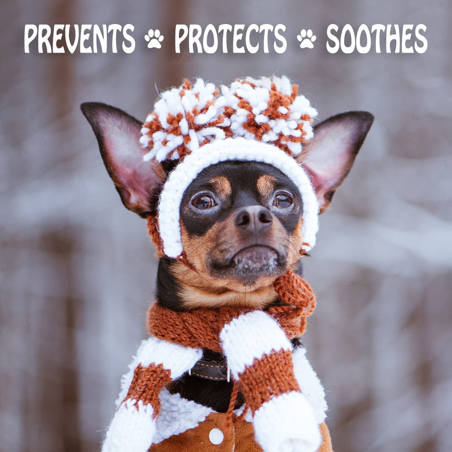 Musher's Secret Dog Paw Wax 60g – All-Natural Moisturizing Balm with Vitamin E, Protects & Heals Dry, Cracked Paws