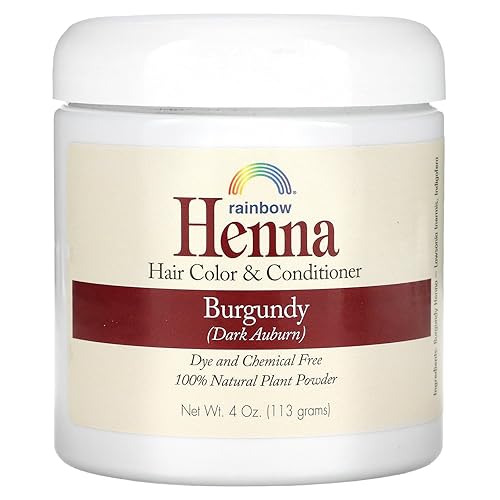 Rainbow Research Henna Hair Color and Conditioner, Persian Burgundy Dark Auburn, 4 Ounce