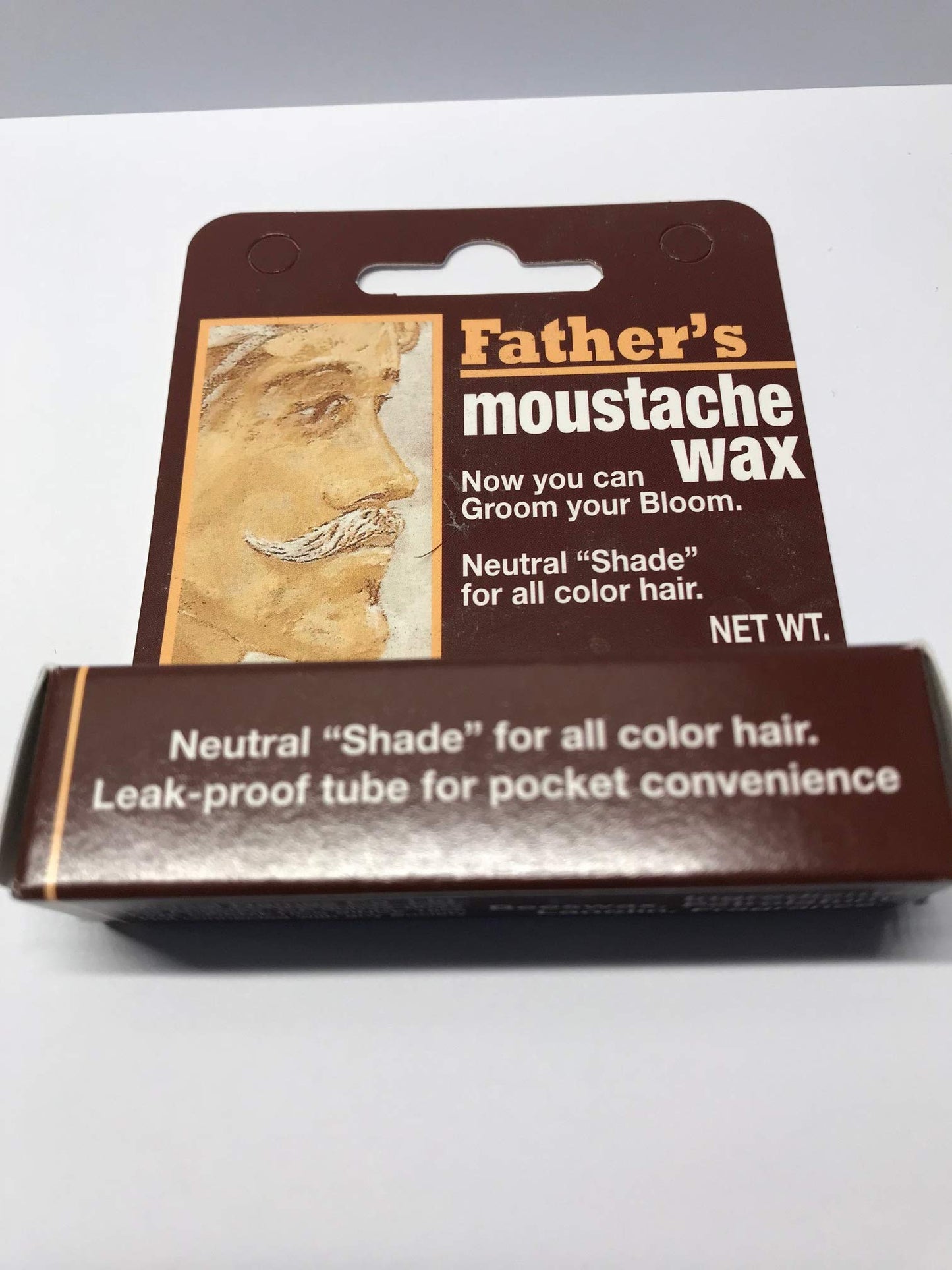 Colonial Dames Neutral Color Mustache Wax Sticks (1/8 Oz) - Leak Proof Hair Wax Stick for Well-Trained Moustache - For All Hair Color