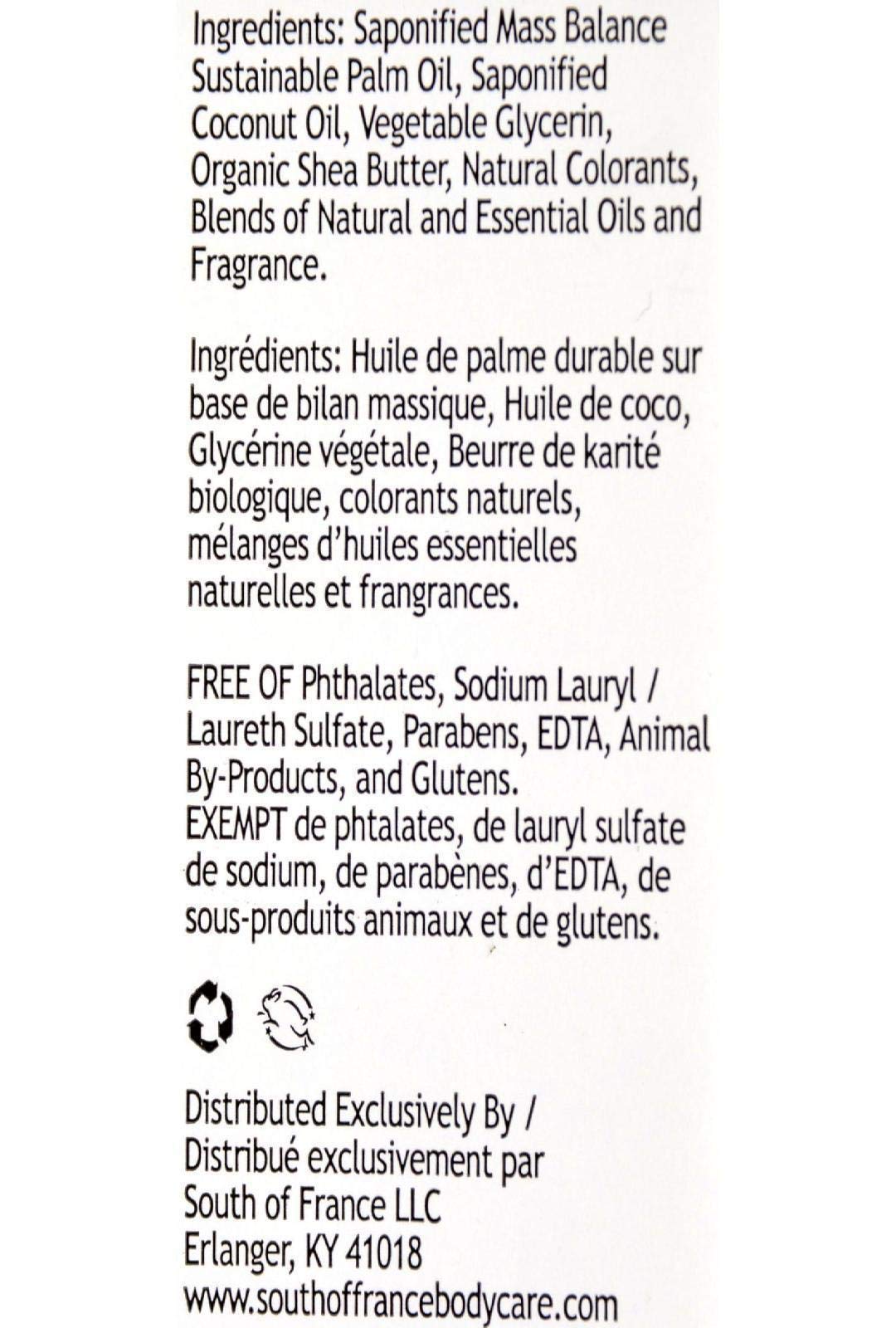 South of France Travel Bar Soap, Blooming Jasmine, 1.5 Ounce