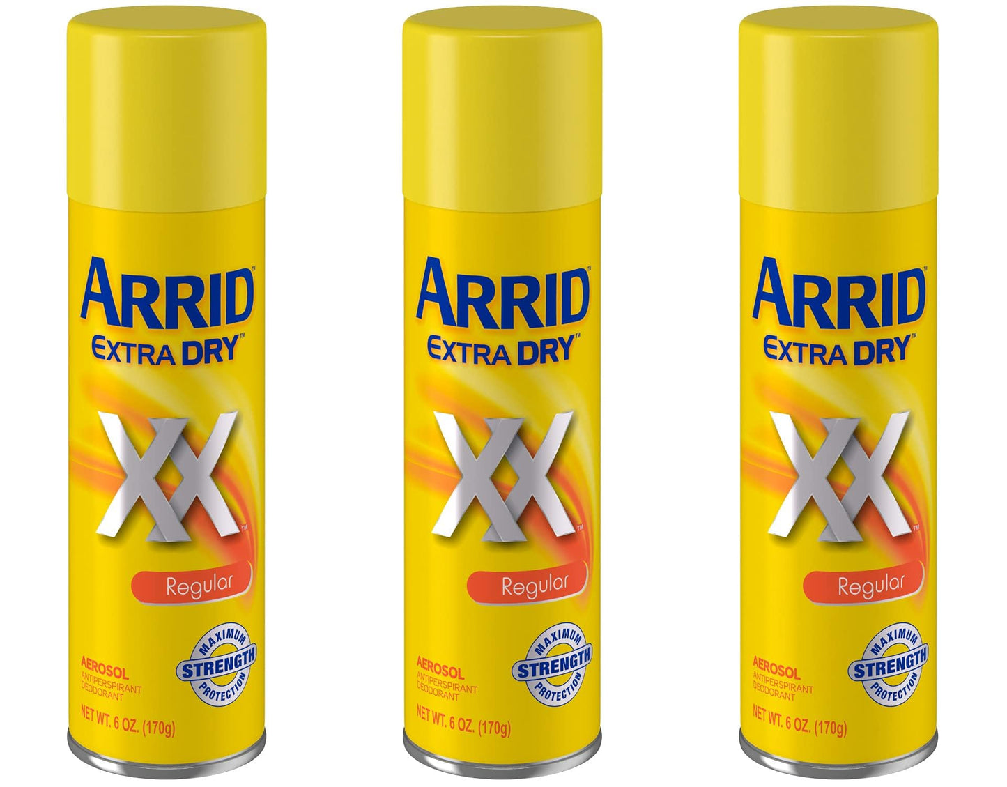 Arrid Extra Dry Aerosol Antiperspirant Deodorant for Underarm Odor and Wetness Protection, Maximum Strength Protection, Regular Scent, 6 Ounce (Pack Beauty and Personal Care Arrid