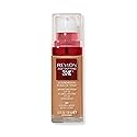 Revlon Age Defying 3X Makeup Foundation, Firming, Lifting and Anti-Aging Medium, Buildable Coverage with Natural Finish SPF 20, 060 Golden Beige, 1 fl