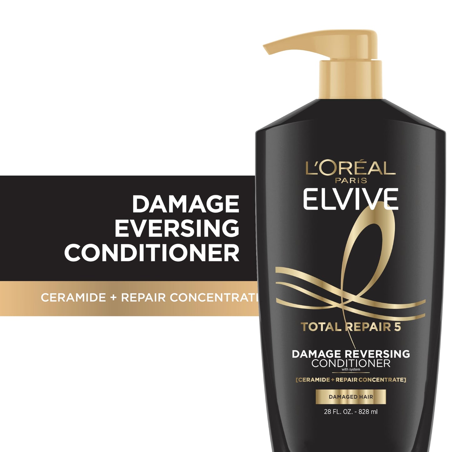 L'Oreal Paris Elvive Total Repair 5 Repairing Conditioner for Damaged Hair Conditioner with Protein and Ceramide for Strong Silky Shiny Healthy