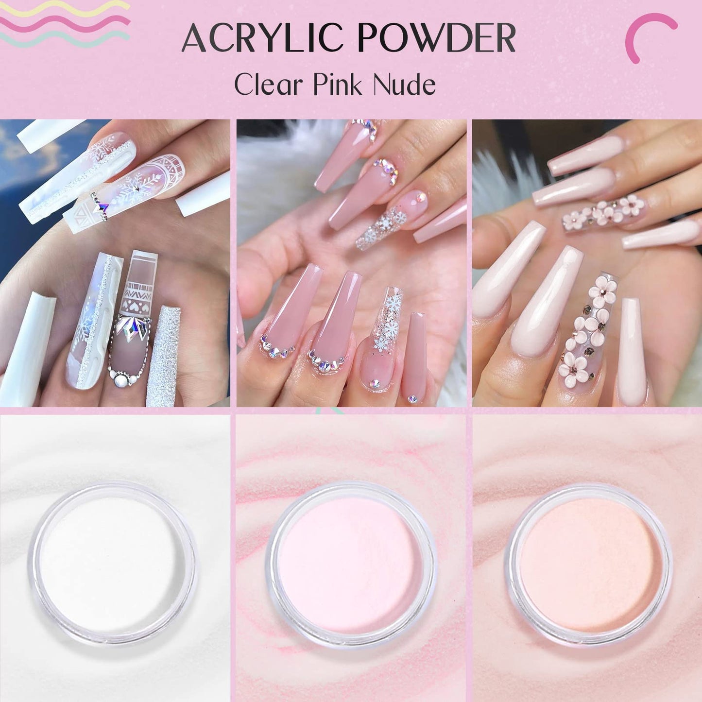 SAVILAND Acrylic Nail Kit for Beginners for Nail Art Extensions & 3D Carving DIY at Home Beauty and Personal Care SAVILAND