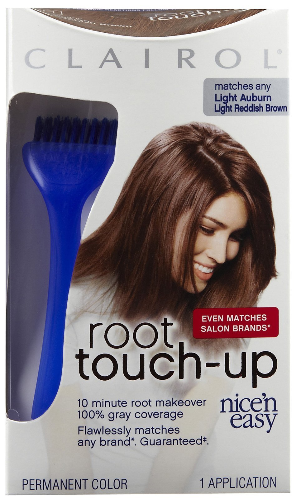 Clairol Nice N Easy Root Touch-Up, Hair Color, Light Auburn #6R - Kit