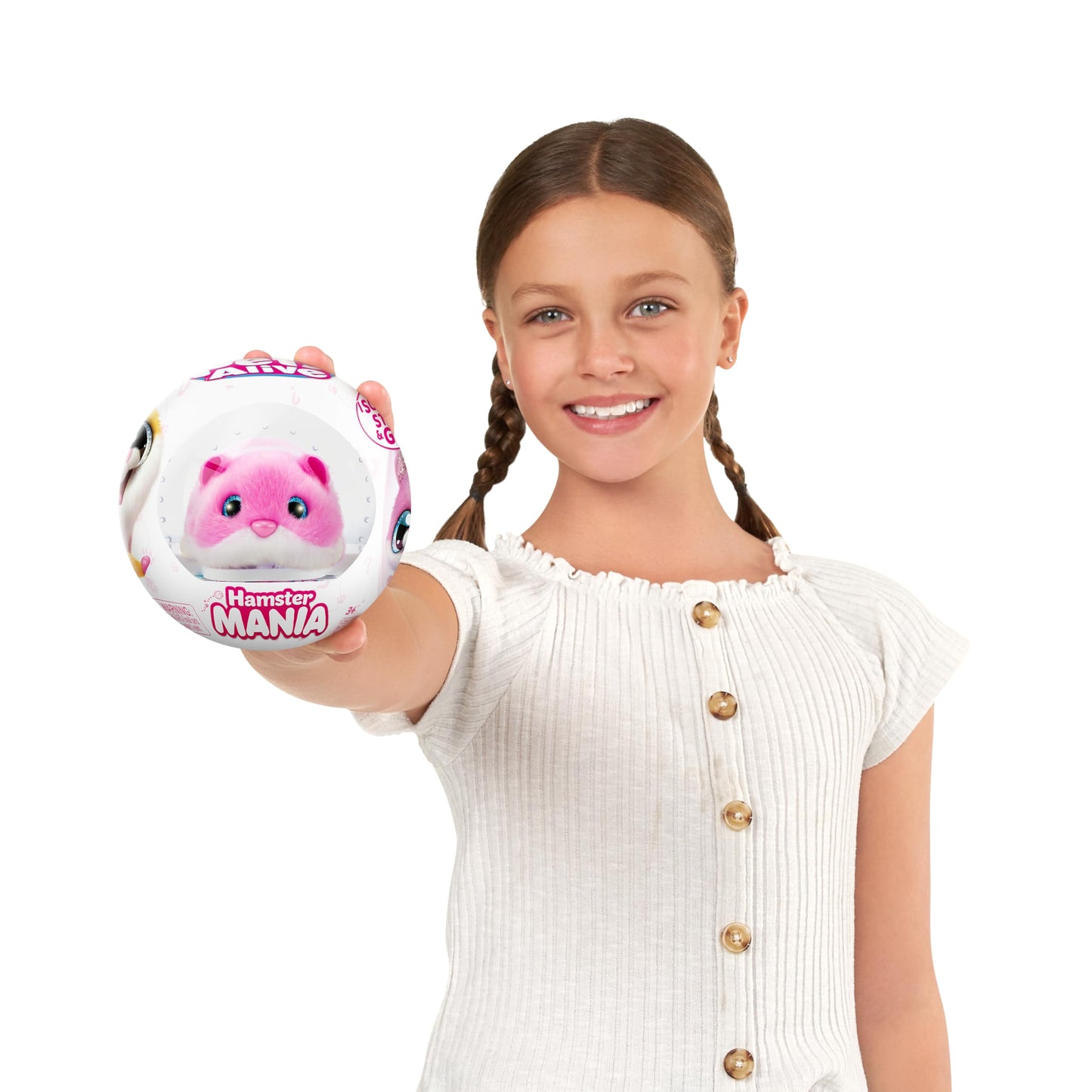 Pets Alive Hamstermania (Blue) by ZURU Hamster, Electronic Pet, 20+ Sounds Interactive, Hamster Ball Toy for Girls and Children