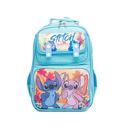 Ruz - Stitch Large School backpack with Padded Back and Adjustable Straps