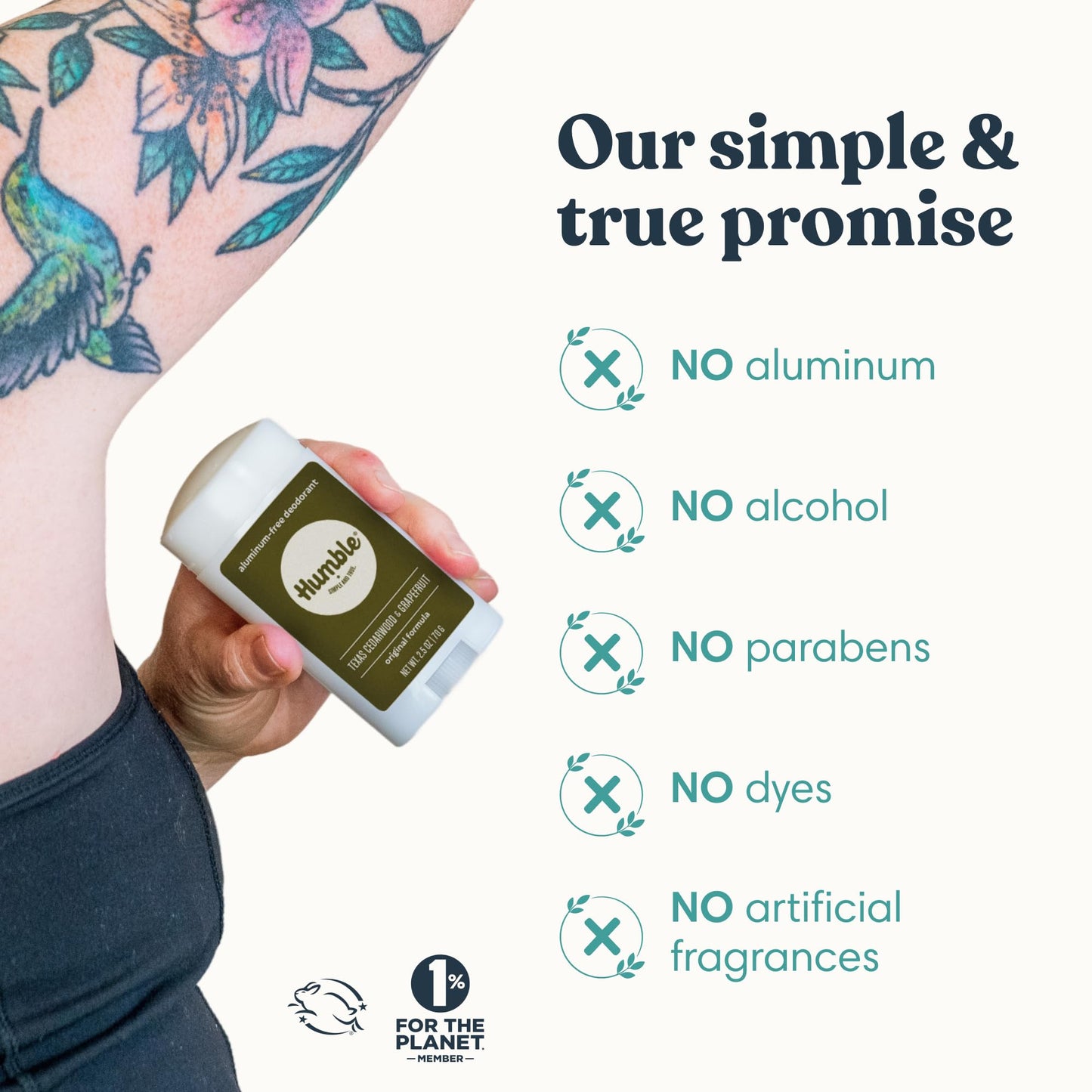 Humble Aluminum-Free Deodorant for Women & Men, Variety Pack - Clean & Fresh Natural Deodorant Stick with Essential Oils for Long-Lasting Odor Control Beauty and Personal Care HUMBLE SIMPLE AND TRUE.