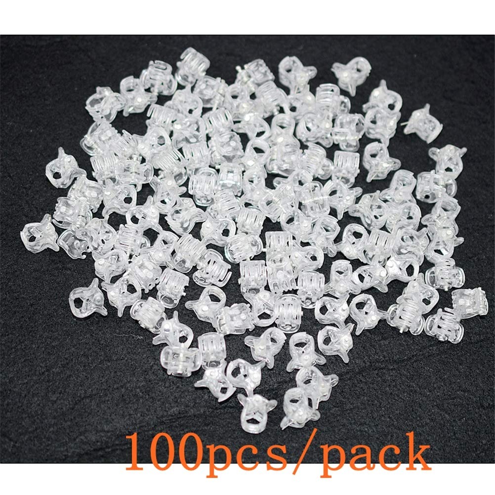 100pc/pack 1cm Hair Claws Clip for Women Girls Plastic Mini Hairpin Hair Clip Clamp Hair Accessories Gifts (100pcs clear)