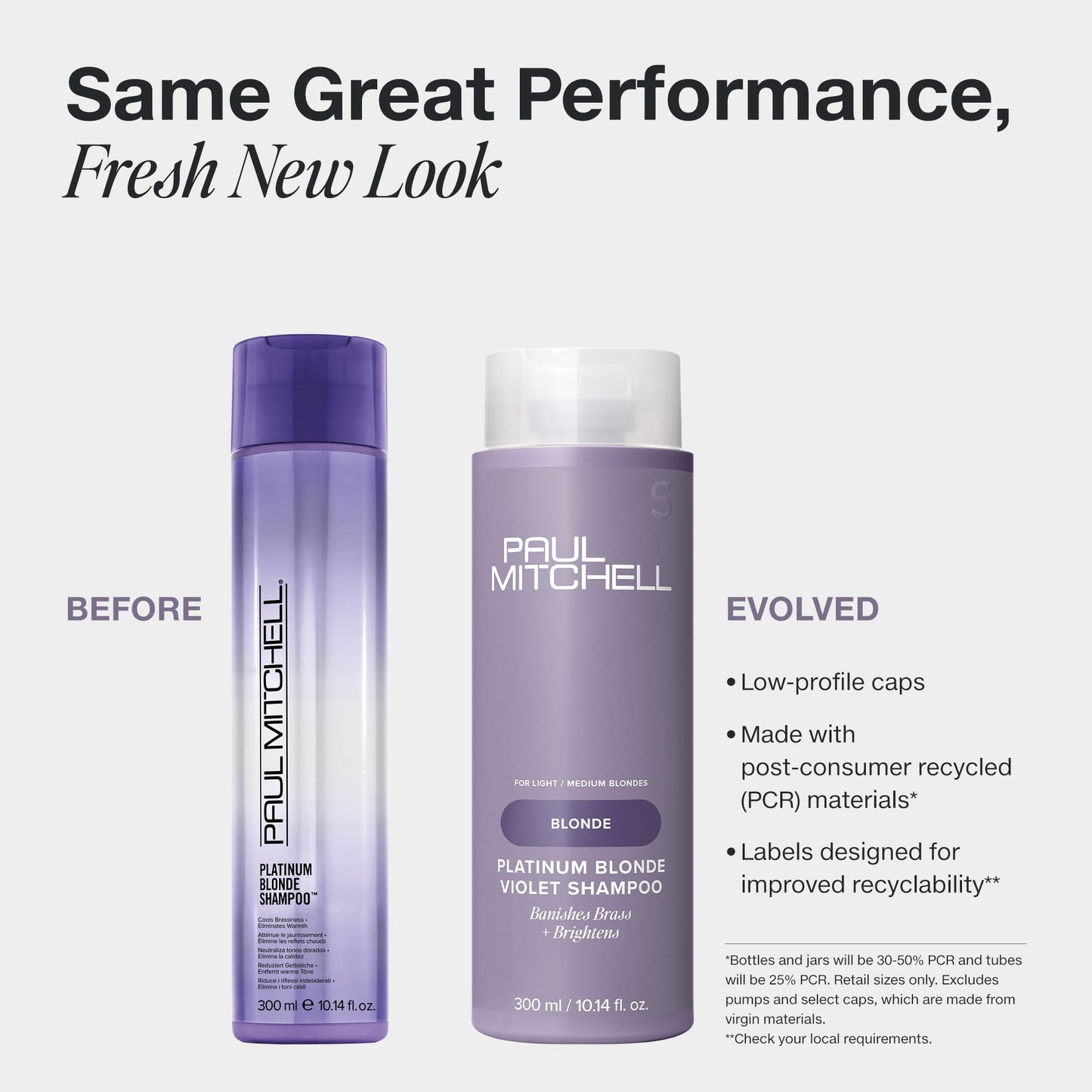 Paul Mitchell Platinum Blonde Violet Shampoo, Banishes Brass + Brightens, Ideal for Light to Medium Blonde, Silver, Gray or White Hair, 10.14 fl oz
