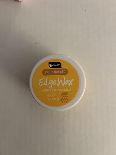 B.color Biotin Infused Edge Wax, Long Lasting Hold, Honey Scented, No Flake Formula