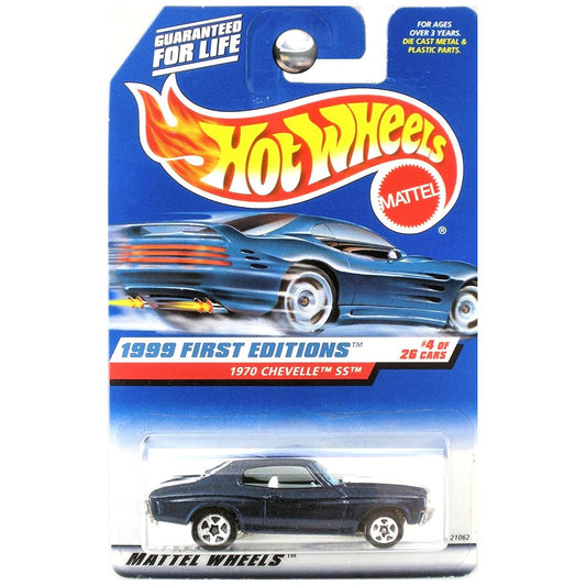 Hot Wheels 1999 First Editions 1970 '70 Chevy Chevelle SS Dark Blue #4