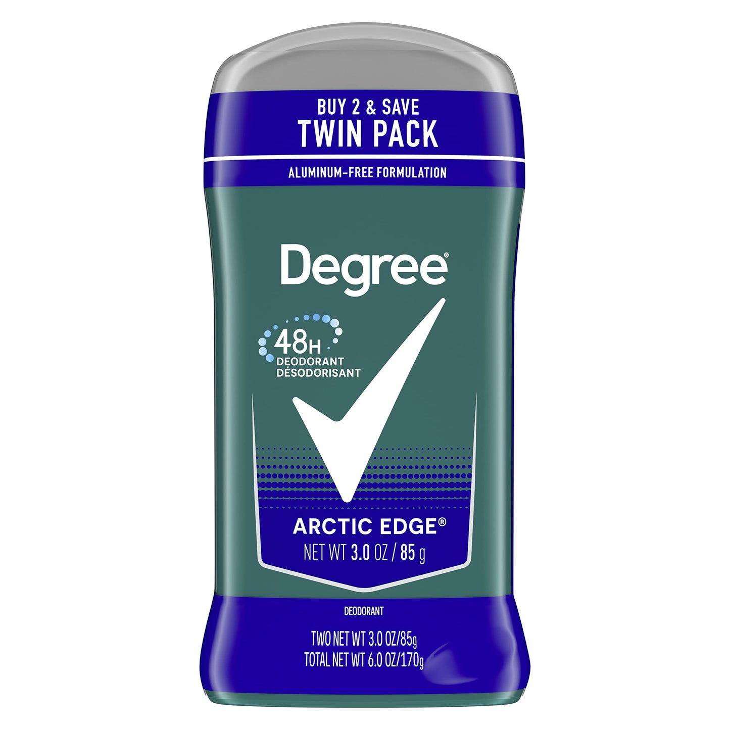 Degree Men Original Deodorant 48-Hour Odor Protection Arctic Edge Deodorant For Men 3 oz, Twin Pack Beauty and Personal Care Degree