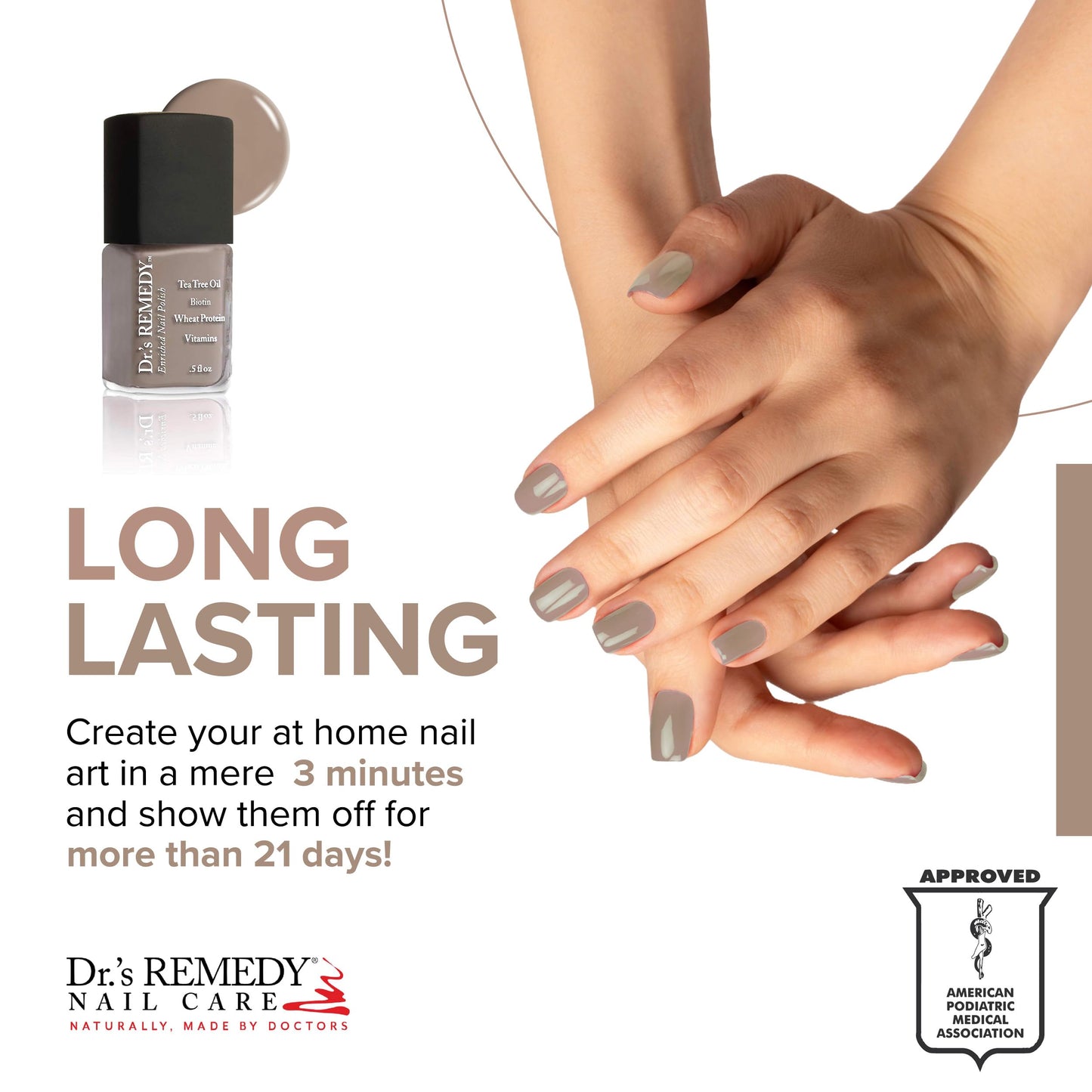 Dr.'s Remedy Enriched Nail Polish -Cozy Cafe