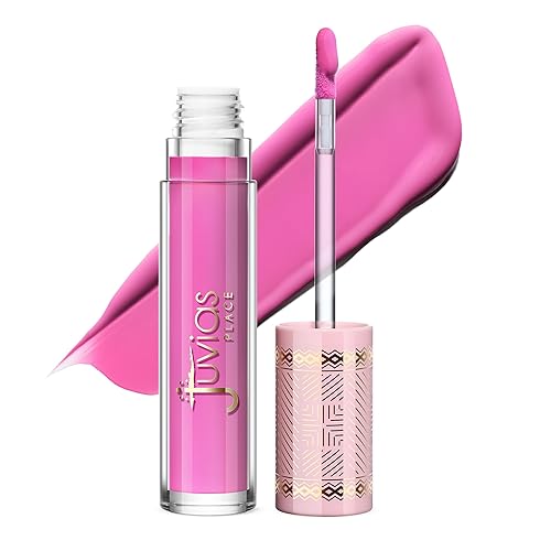Juvia's Place Smoothie Lip Gloss Tutti Fruitty - Hydrating Cream Lipgloss with Pink & Mauve Tones - Non Sticky Plumping Glosses - High Shine Lipgloss