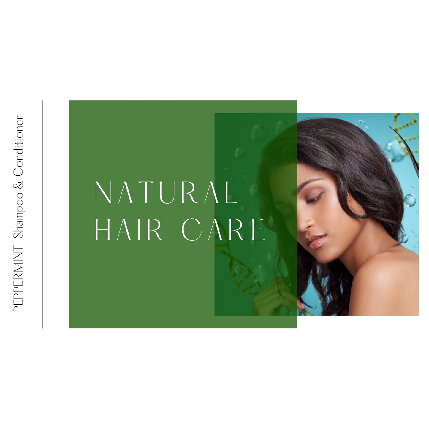 Auctus365 100% Organic Peppermint Shampoo and Conditioner