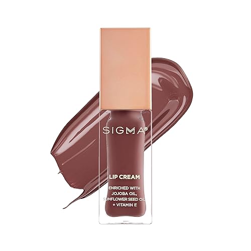 Sigma Beauty Lip Cream - Professional Liquid Lipstick Cream with an Ultra-Hydrating Formula and a Lustrous, Creamy Finish - Long Lasting, Lightweight & Non-Sticky Lip Creme (Dapper)