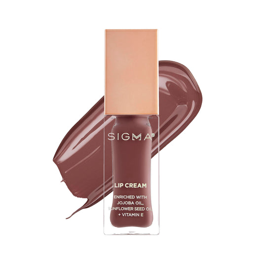 Sigma Beauty Lip Cream - Professional Liquid Lipstick Cream with an Ultra-Hydrating Formula and a Lustrous, Creamy Finish - Long Lasting, Lightweight & Non-Sticky Lip Creme (Dapper)