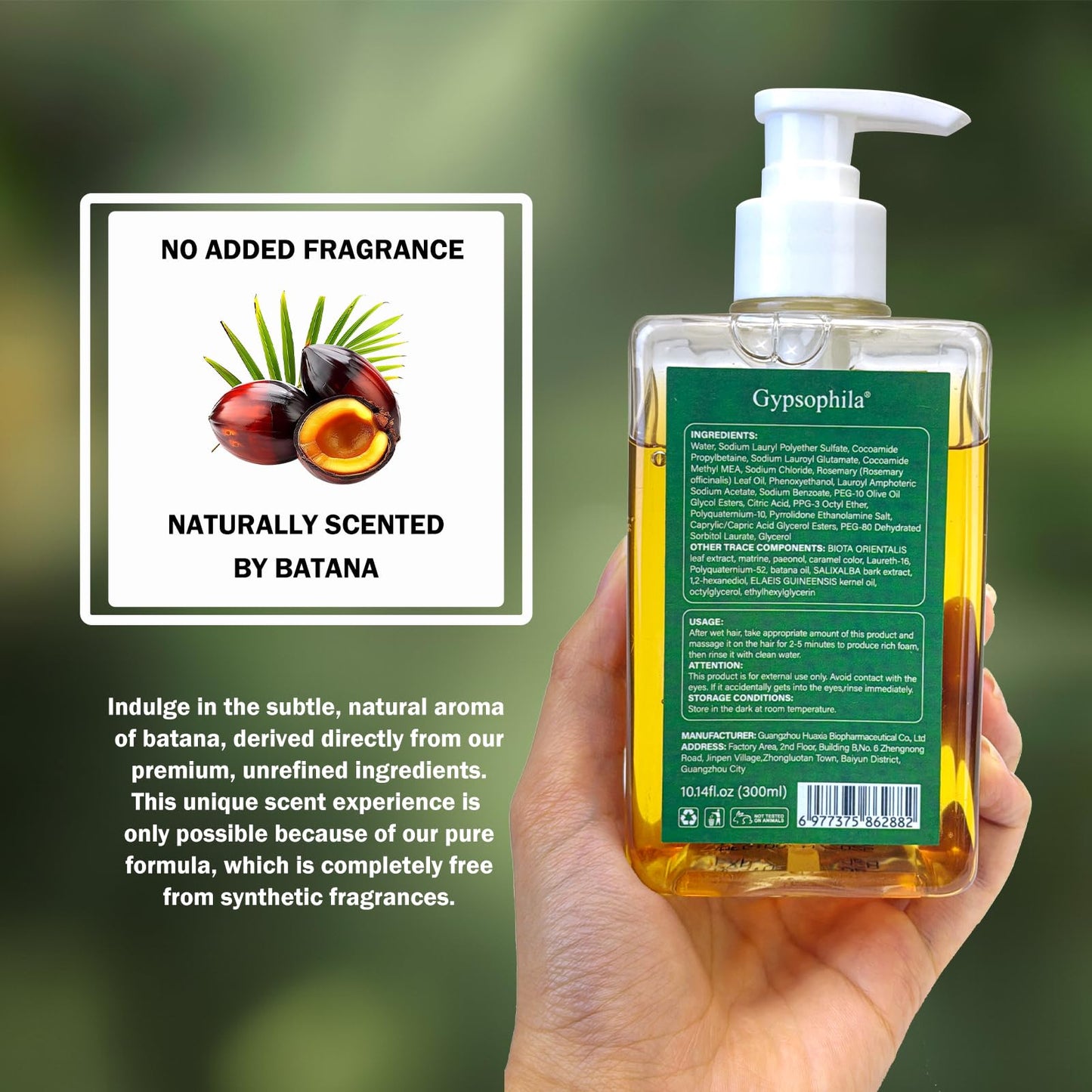 Shampoo and Conditioner Set for Hair Growth with Batana Oil & Rosemary - Biotin Blend for Thinning Hair, Sulfate-Free & Leave-In Hydration for Women