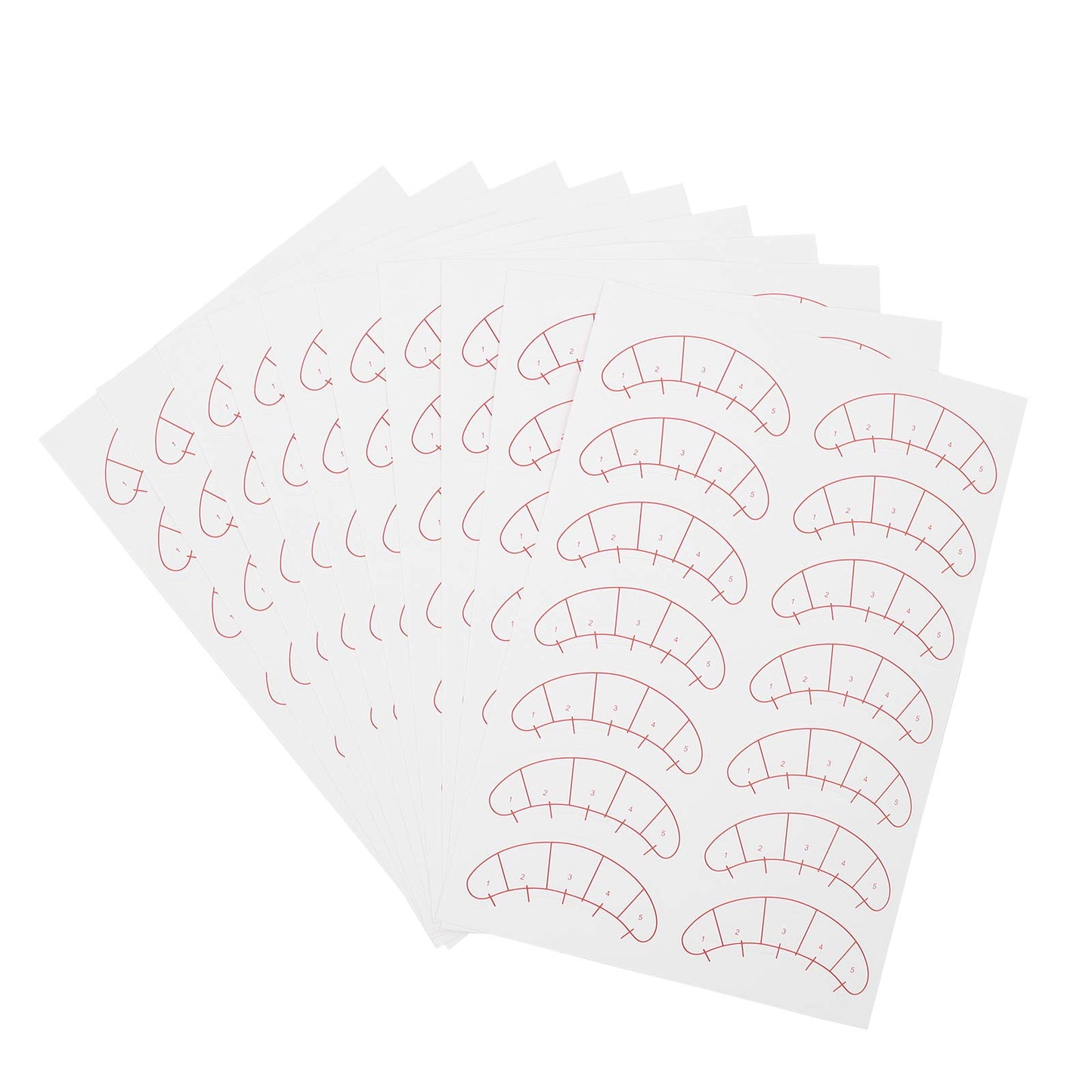 140 Pcs Paper Patches, 3D Eyelash Under Eye Pads,Eye Mapping Stickers, Patch Lash False, Eyelash Extension Paper Patches
