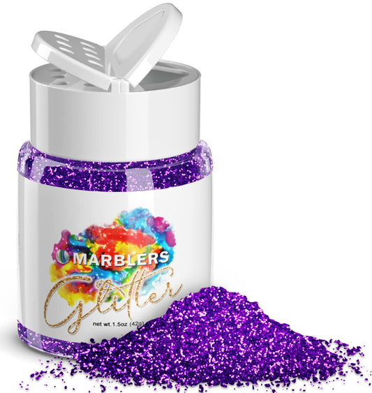 MARBLERS Twinkle Glitter [Amethyst] 1.5oz (42g) | Fine | Non-Toxic, Vegan, Cruelty-Free | Face, Body, Eyeshadow, Hair, Festival, Party Makeup | Nail