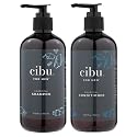 CIBU for Men Charcoal Shampoo and Conditioner Bundle - 12oz Deep Clean Men’s Volumizing Shampoo - 12oz Hydrating and Volumizing Charcoal Cleansing