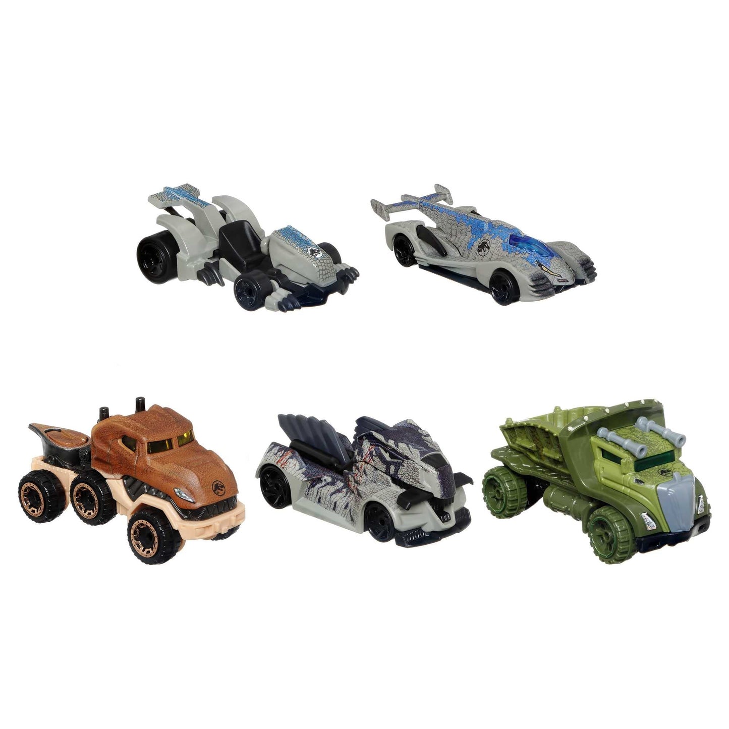 Hot Wheels Character Cars Velociraptor Blue, Toy Vehicle for Ages 3 and Up